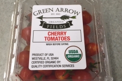 Green Arrow Fields - Cherry Tomatoes Label