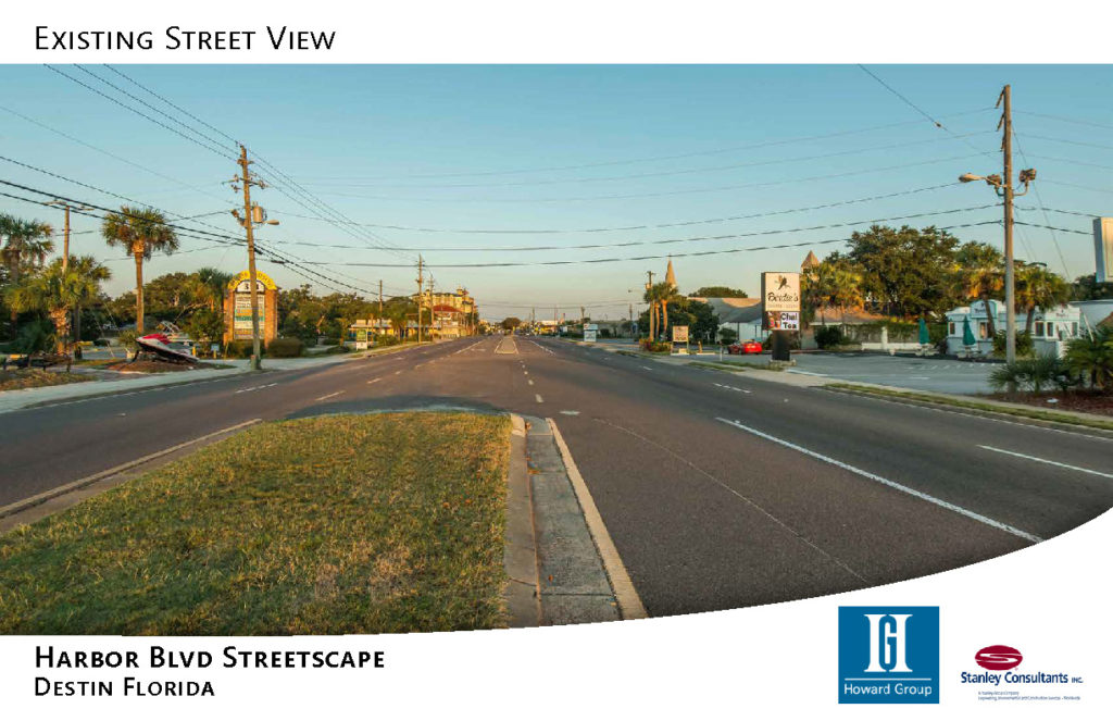 Harbor Blvd Steetscape, existing street view