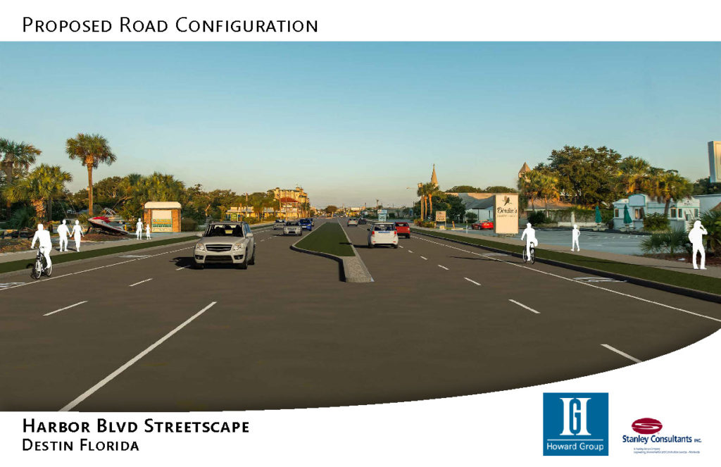 Harbor Blvd Steetscape, proposed road configuration