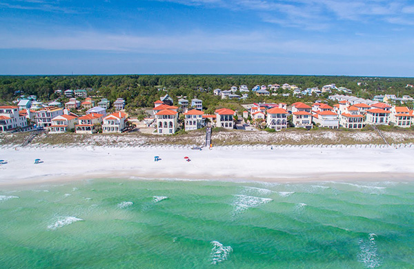 Aerial of Vizcaya on the Gulf of Mexico