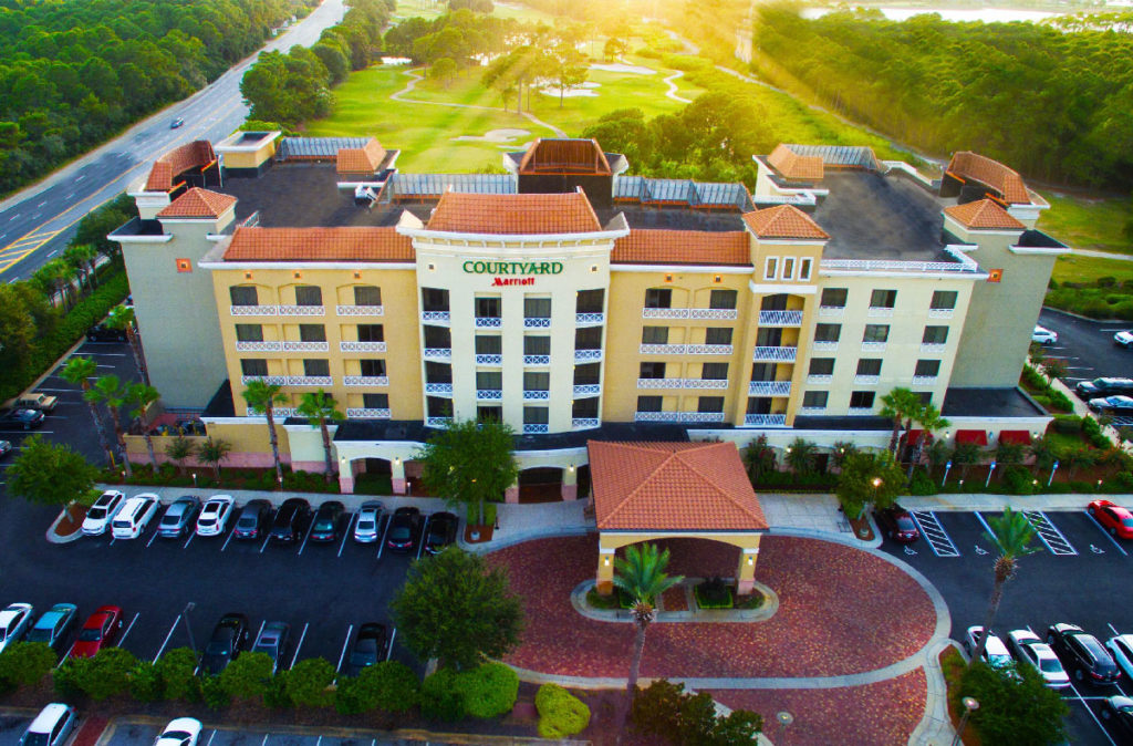 Aerial of Courtyard by Marriott