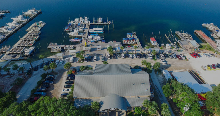 Aerial of Destin Harbor